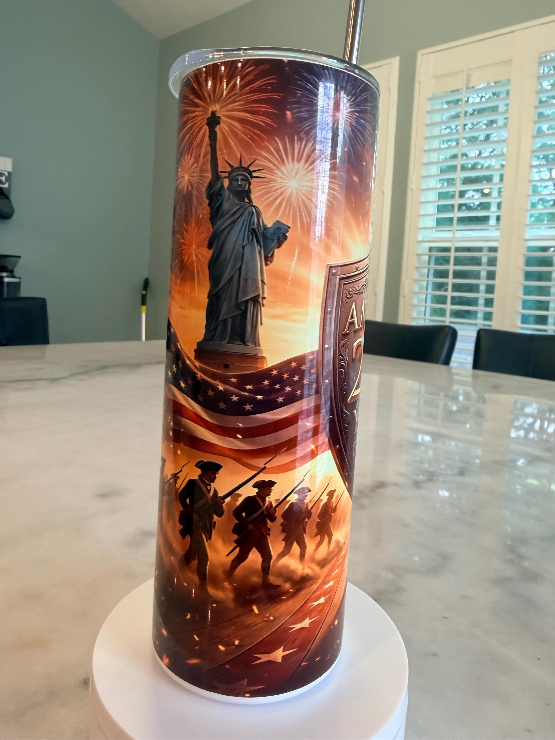 America 250 Hot/Cold 20 Ounce Tumbler