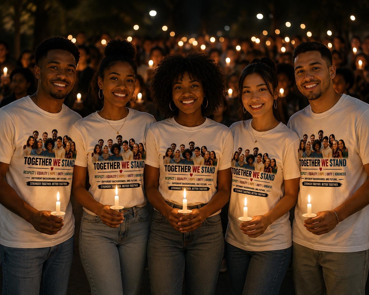 Together We Stand Shirt | Unity, Equality, Hope Graphic Tee